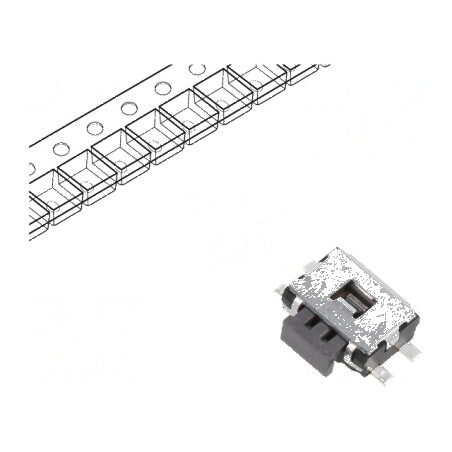 Microîntrerupător TACT SPST Pozitiv 2, 0,05A/12VDC SMT Fără 2,2N - Comutator Compact pentru Circuit Electric | Electronic-mag.ro