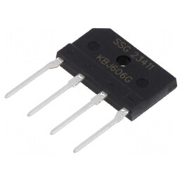 Punte redresoare monofazată Urmax 600V, 6A If, 150A Ifsm, plăci pentru aplicații electrice | Electronic-mag.ro | Componente Elec