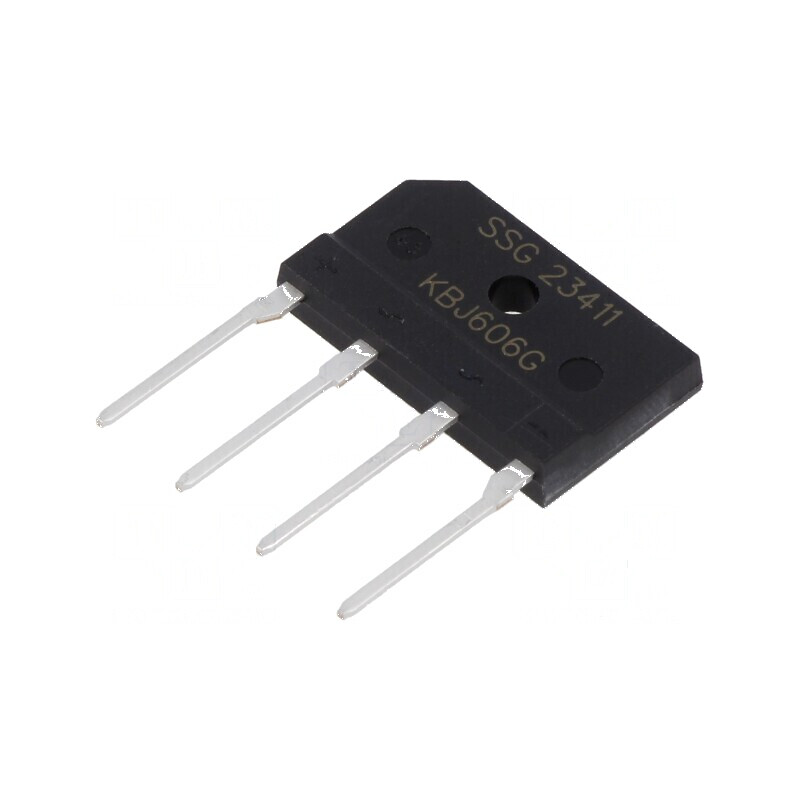 Punte redresoare monofazată Urmax 600V, 6A If, 150A Ifsm, plăci pentru aplicații electrice | Electronic-mag.ro | Componente Elec