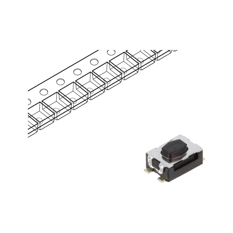 Microîntrerupător TACT SPST-NO KMR2 0,05A 32VDC SMT - Pozitie 2 | Electronic-mag.ro | Componente Electronice Microîntrerupător TACT SPST-NO KMR2 0,05A 32VDC SMT - Pozitie 2 | Electronic-mag.ro | Componente Electronice