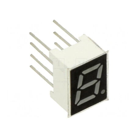 Afișaj LED cu 7 segmente 7mm, 0,28 Nr.car: 1, roșie, 100 mcd - Display pentru aplicații electronice | Electronic-mag.ro | Compon