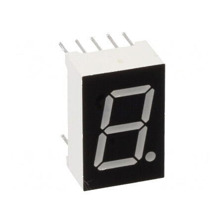 Afişaj LED 7 segmente 12,7mm 0,5 Nr.car: 1 galben-verde - Indicator Vizual Profesional | Electronic-mag.ro | Componente Electron