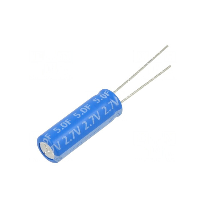 Supercondensator THT 5F 2,7VDC Ø8x24mm - Capacitate Mare pentru Stocare Energetică Eficientă | Electronic-mag.ro | Componente El