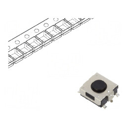 Microîntrerupător TACT SPST 0,05A/12VDC SMT 1N 3,1mm - Componentă Electronică de Înaltă Precizie | Electronic-mag.ro | Component