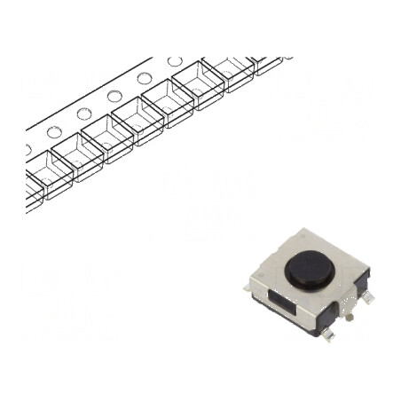 Microîntrerupător TACT SPST 0,05A/12VDC SMT 1N 3,1mm - Componentă Electronică de Înaltă Precizie | Electronic-mag.ro | Component