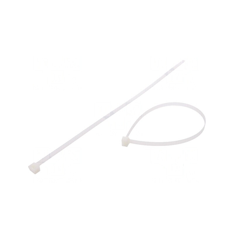 Colier de strângere poliamidă 670N, dimensiuni L: 365mm, W: 7,6mm, natural | Electronic-mag.ro | Componente Electronice