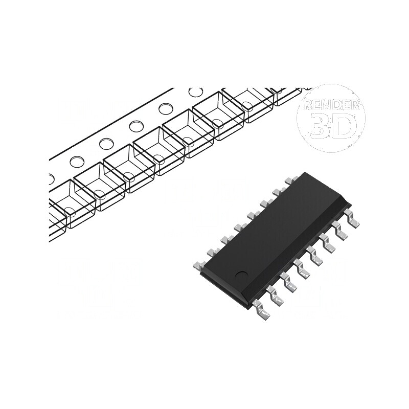 IC digital registru deplasare statică CMOS SMD SO16 CD4000 - Circuit Integrat pentru Aplicații Electronice | Electronic-mag.ro | IC digital registru deplasare statică CMOS SMD SO16 CD4000 - Circuit Integrat pentru Aplicații Electronice | Electronic-mag.ro |