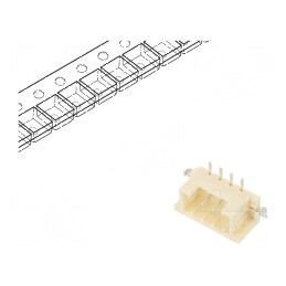 Conector Cablu-Cablu/PCB Soclu Tată PIN 4 DF3 Pas 2mm SMT - Componente Electronice de Înalta Calitate | Electronic-mag.ro | Comp