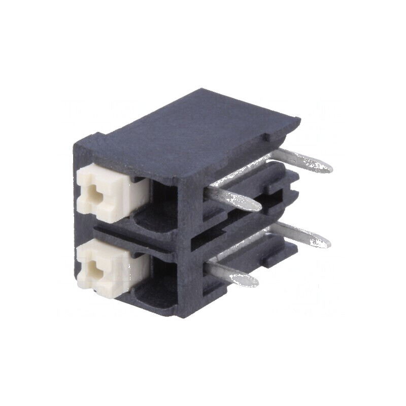 Regletă de Conexiuni pentru PCB 90° cu 5mm Piste, Capacitate 17,5A, 2 Canale | Electronic-mag.ro | Componente Electronice Regletă de Conexiuni pentru PCB 90° cu 5mm Piste, Capacitate 17,5A, 2 Canale | Electronic-mag.ro | Componente Electronice