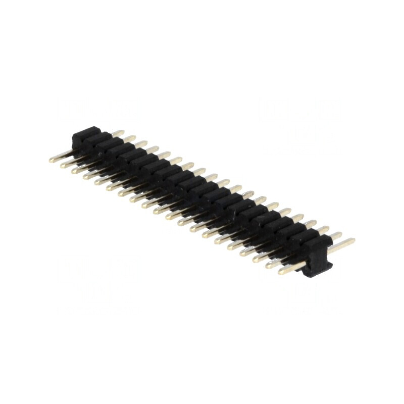 Conector 20 pini tată THT cu șiruri de pini, 1,27mm, drept | Electronic-mag.ro | Componente Electronice