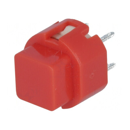 Comutator Tastatură Poz: 2 SPST-NO 0,01A/35VDC Roșie THT 1,3N - Comutator Electric de Calitate Superioară | Electronic-mag.ro | 
