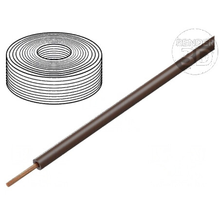 Cablu H05Z-K Litat Cu 0,5mm² LSZH Maro, 300V/500V, 100m - Soluție Profesională de Cablu Electric | Electronic-mag.ro | Component