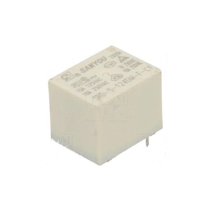 Releu electromagnetic SPST-NO 24VDC 10A/250VAC SRD - Comutator de putere pentru aplicații industriale | Electronic-mag.ro | Comp