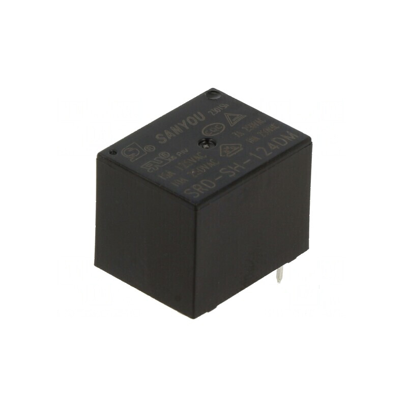 Releu electromagnetic SPST-NO 24VDC 10A/250VAC SRD - Comutator de putere pentru aplicații industriale | Electronic-mag.ro | Comp