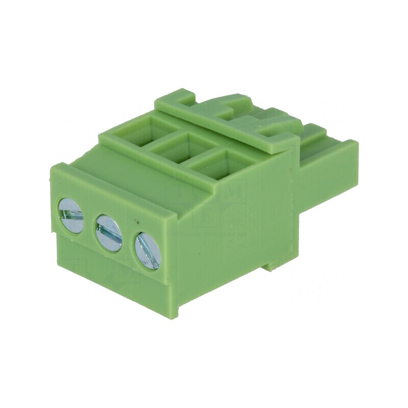 Regletă de conexiuni deconectabilă 5,08mm cu 3 mufe mamă - Componentă electrică profesională | Electronic-mag.ro | Componente El
