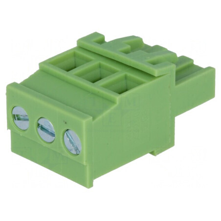 Regletă de conexiuni deconectabilă 5,08mm cu 3 mufe mamă - Componentă electrică profesională | Electronic-mag.ro | Componente El