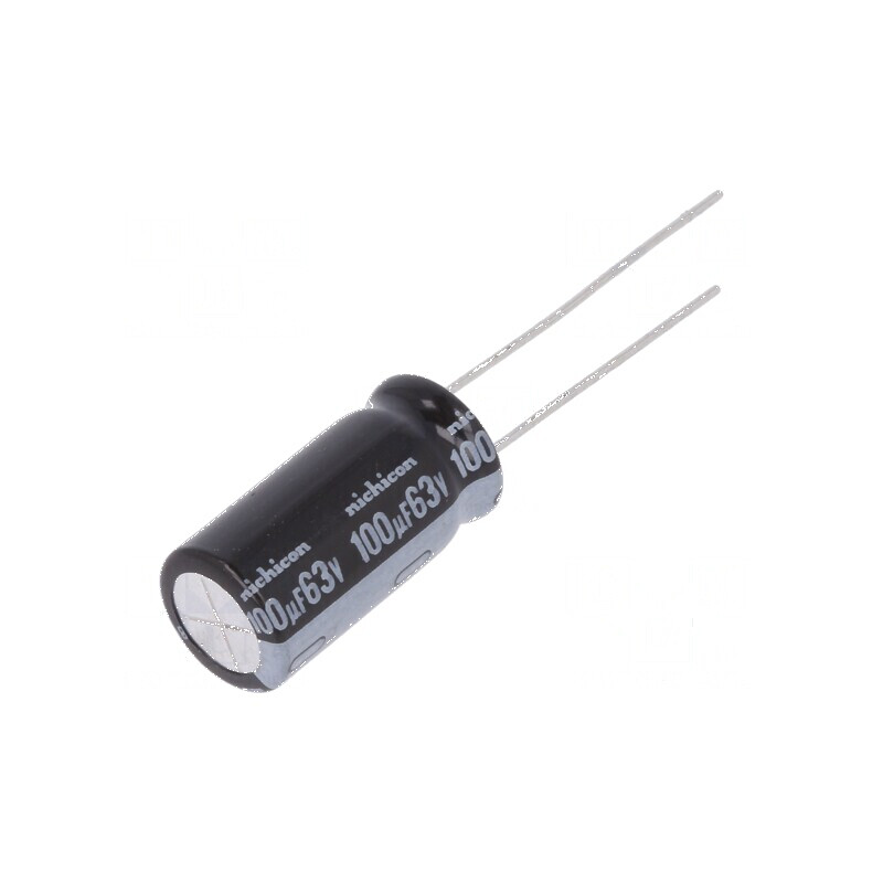 Condensator Electrolitic THT 100uF 63VDC Ø10x20mm cu Raster 5mm - Componentă Electronică Profesională | Electronic-mag.ro | Comp Condensator Electrolitic THT 100uF 63VDC Ø10x20mm cu Raster 5mm - Componentă Electronică Profesională | Electronic-mag.ro | Comp