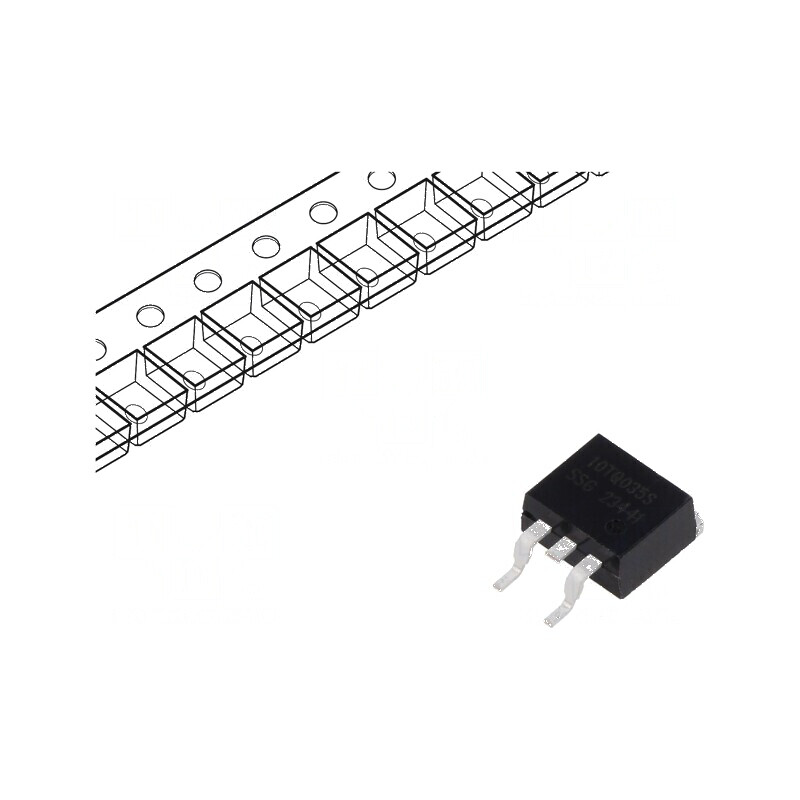 Diodă Schottky SMD 35V 10A D2PAK - Redresor în rolă/bandă pentru aplicații electronice | Electronic-mag.ro | Componente Electron