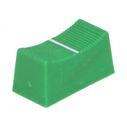 Buton rotativ glisor verde 23x11x11mm, lățime glisor 4mm - Accesorii pentru controlul dispozitivelor electrice | Electronic-mag.