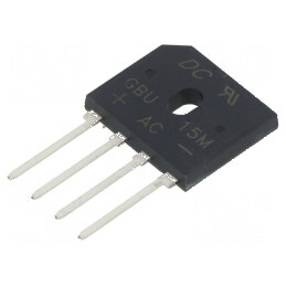 Punte Redresoare Monofazată Urmax 1kV - Curent Maxim 15A, Curent Pulsat 240A, Design Plat | Electronic-mag.ro | Componente Elect