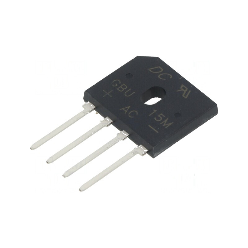 Punte Redresoare Monofazată Urmax 1kV - Curent Maxim 15A, Curent Pulsat 240A, Design Plat | Electronic-mag.ro | Componente Elect