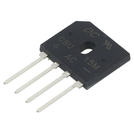 Punte Redresoare Monofazată Urmax 1kV - Curent Maxim 15A, Curent Pulsat 240A, Design Plat | Electronic-mag.ro | Componente Elect