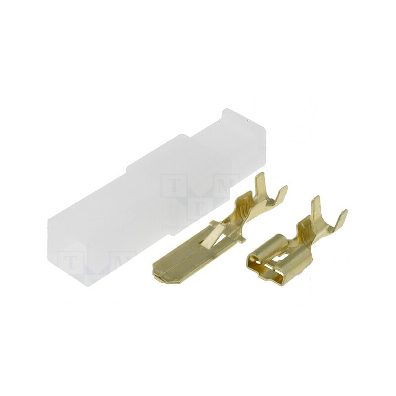 Terminal crimpat plat mamă/tată pentru cablu izolat 2,5mm² | Electronic-mag.ro | Componente Electronice