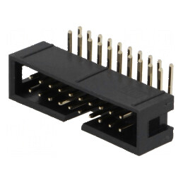 Conector IDC Soclu Tată PIN 20 cu Unghi de 90° THT Aurit 2,54mm - Componentă Electronică Professionala | Electronic-mag.ro | Com