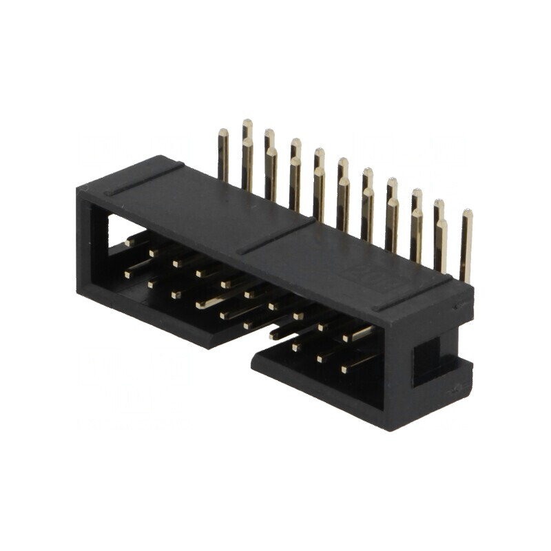 Conector IDC Soclu Tată PIN 20 cu Unghi de 90° THT Aurit 2,54mm - Componentă Electronică Professionala | Electronic-mag.ro | Com