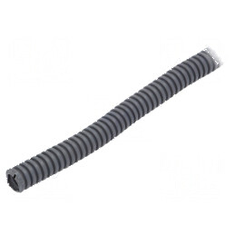 Tub de protecție PVC gri închis, dimensiune 16mm, lungime 25m, rezistență temperatură -25÷60°C | Electronic-mag.ro | Componente 