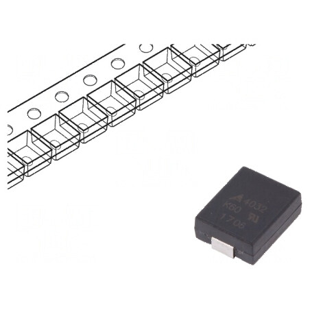 Varistor SMD 4032 Oxid de Metal 50VAC 65VDC 4,2J 1,2kA 82V - Protecție Împotriva Supratensiunilor | Electronic-mag.ro | Componen