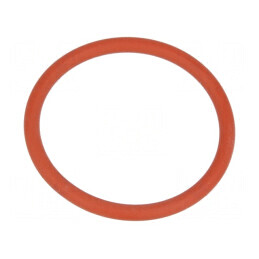 Garnitură O-ring VMQ 2mm Grosime, Ø22mm Interne, M25 Roșie, Rezistență la Temperatură -60÷250°C | Electronic-mag.ro | Componente