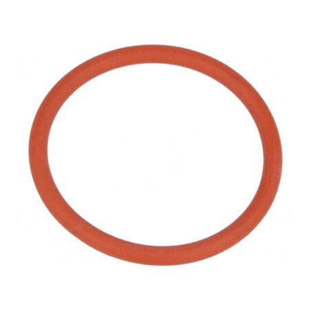 Garnitură O-ring VMQ 2mm Grosime, Ø22mm Interne, M25 Roșie, Rezistență la Temperatură -60÷250°C | Electronic-mag.ro | Componente