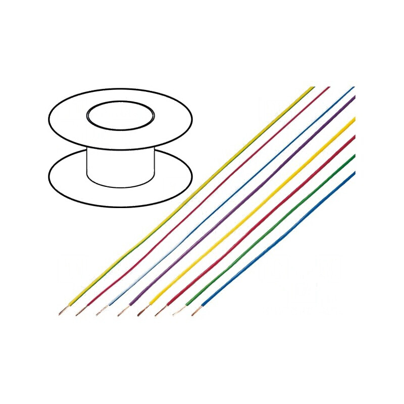 Cablu LiYv litat cu secțiune de 0,5mm², izolație PVC maro, tensiune 900V, lungime 100m, Clasa 5 | Electronic-mag.ro | Componente