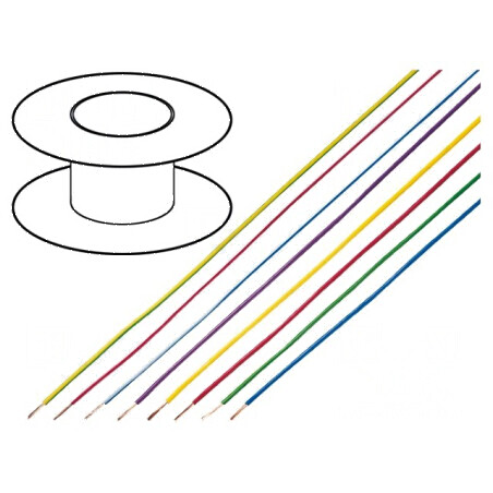 Cablu LiYv litat cu secțiune de 0,5mm², izolație PVC maro, tensiune 900V, lungime 100m, Clasa 5 | Electronic-mag.ro | Componente