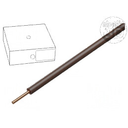 Cablu electric H07V-U 1,5mm² cu sârmă din cupru, izolație PVC, 450V/750V, lungime 100m, clasă CPR: Eca, maro | Electronic-mag.ro