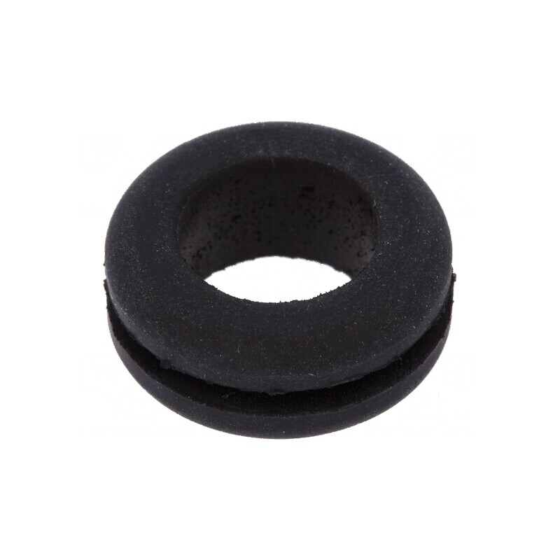 Manșon din cauciuc negru pentru montaj Ø 14mm, Ø orif: 11mm, rezistență la temperaturi între -30 și 90°C | Electronic-mag.ro | C Manșon din cauciuc negru pentru montaj Ø 14mm, Ø orif: 11mm, rezistență la temperaturi între -30 și 90°C | Electronic-mag.ro | C