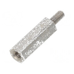 Piuliță Distanțieră Filetată Hexagonală 15mm, Filet Interior M2.5 | Electronic-mag.ro | Componente Electronice
