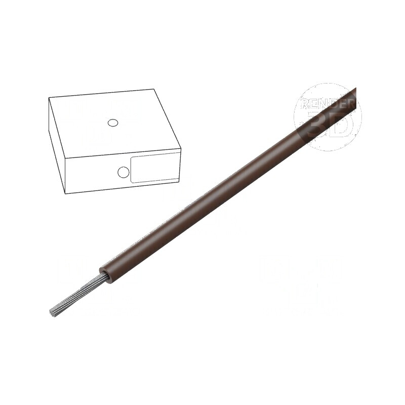 Cablu ÖLFLEX® WIRE MS1 cu conductor din cupru litat de 0,75mm² (20AWG), izolație PVC, culoare maro, 300V | Electronic-mag.ro | C