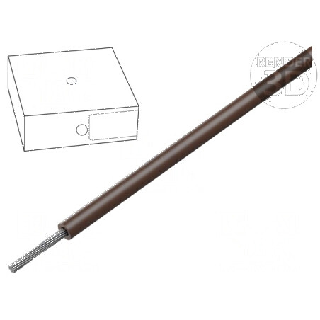 Cablu ÖLFLEX® WIRE MS1 cu conductor din cupru litat de 0,75mm² (20AWG), izolație PVC, culoare maro, 300V | Electronic-mag.ro | C