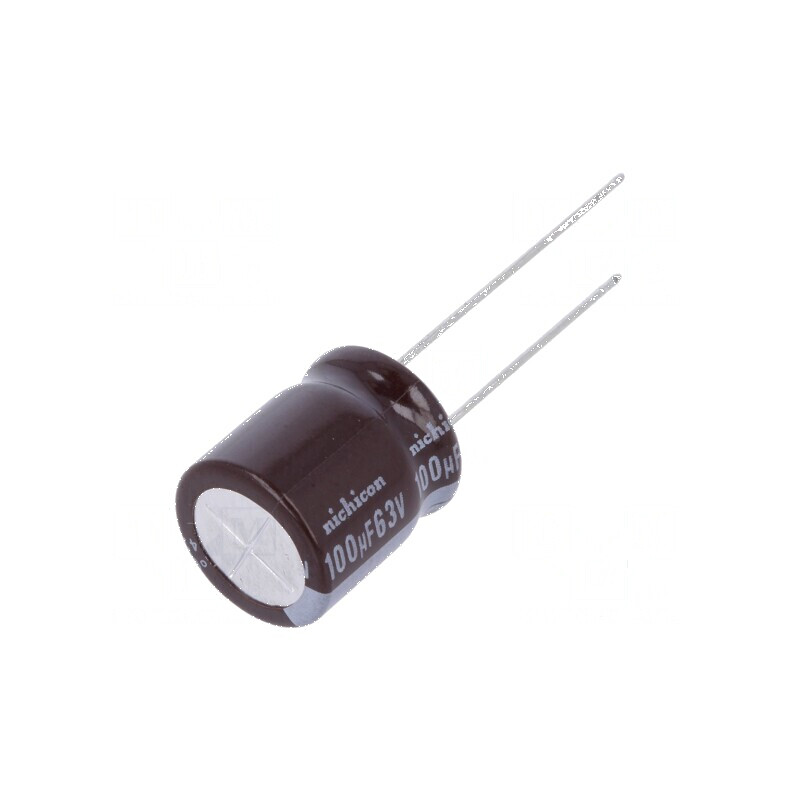 Condensator Electrolitic Low ESR THT 100uF 63VDC Ø12,5mm x 15mm - Componentă Electronică de Înaltă Performanță | Electronic-mag.