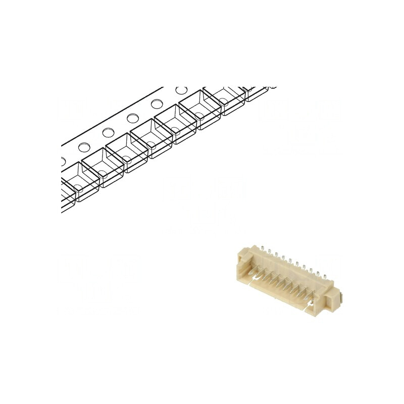 Conector Cablu-Placă Soclu Tată 1,25mm PIN 10 SMT 250V 1A pentru Aplicații Electrice | Electronic-mag.ro | Componente Electronic Conector Cablu-Placă Soclu Tată 1,25mm PIN 10 SMT 250V 1A pentru Aplicații Electrice | Electronic-mag.ro | Componente Electronic