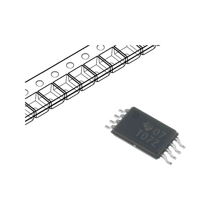 Amplificator Operațional IC 3MHz, 2 Canale, TSSOP8, Alimentare ±5÷15VDC | Electronic-mag.ro | Componente Electronice