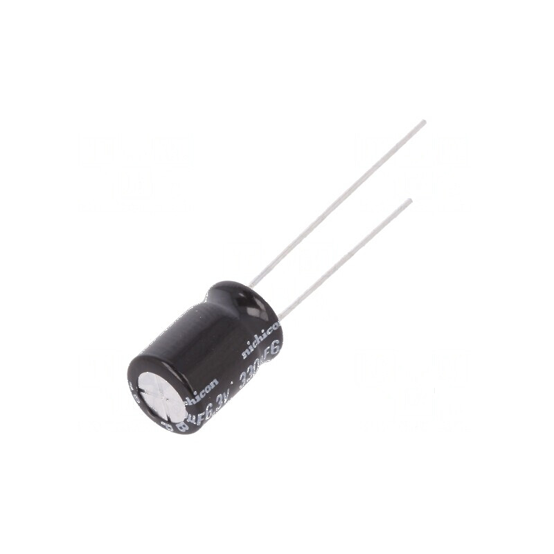 Condensator Electrolitic Bipolar THT 330uF 6.3VDC Ø8x11.5mm pentru Circuite Electronice | Electronic-mag.ro | Componente Electro