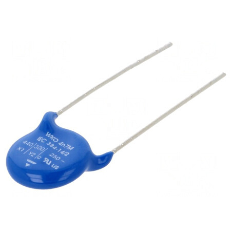 Condensator ceramic antiperturbaţii X1,Y2 4,7nF Y5U ±20% THT pentru aplicaţii electronice | Electronic-mag.ro | Componente Elect