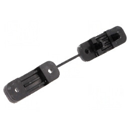 Element de prindere cu clichet din poliamidă neagră - Accesoriu profesional de fixare | Electronic-mag.ro | Componente Electroni