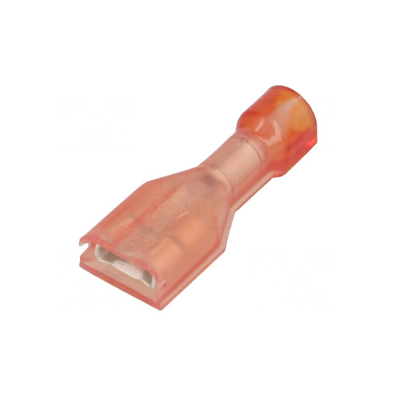 Terminal plat 4,8mm cu conector mamă 0,8mm, compatibil cu cabluri 0,3÷0,9mm², tip crimpat | Electronic-mag.ro | Componente Elect