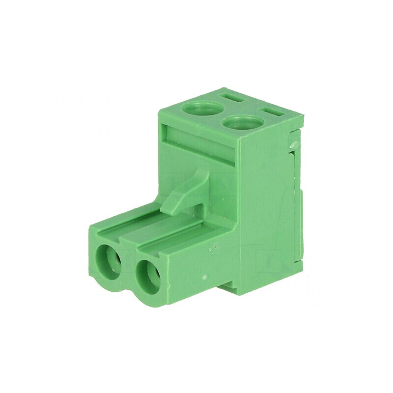 Regletă de conexiuni deconectabilă 5mm cu 2 piste drept mufe pentru aplicații electrice | Electronic-mag.ro | Componente Electro