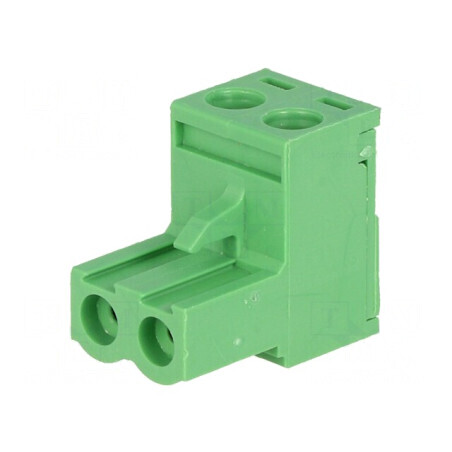 Regletă de conexiuni deconectabilă 5mm cu 2 piste drept mufe pentru aplicații electrice | Electronic-mag.ro | Componente Electro