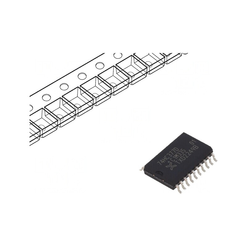 IC digital flip-flop D tip 8 CMOS SMD SO20 - rolă, bandă HC | Electronic-mag.ro | Componente Electronice